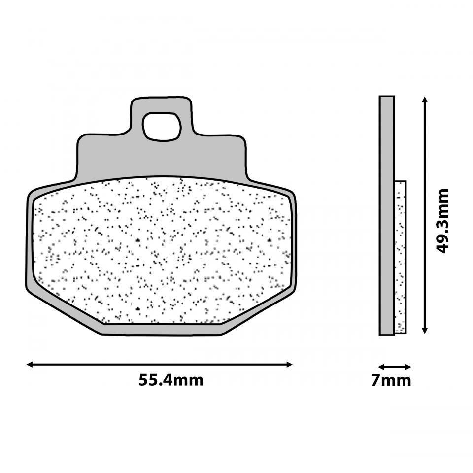 Plaquette de frein CL BRAKES pour Scooter Piaggio 125 GTX Super hexagon 2000 à 2020 Neuf