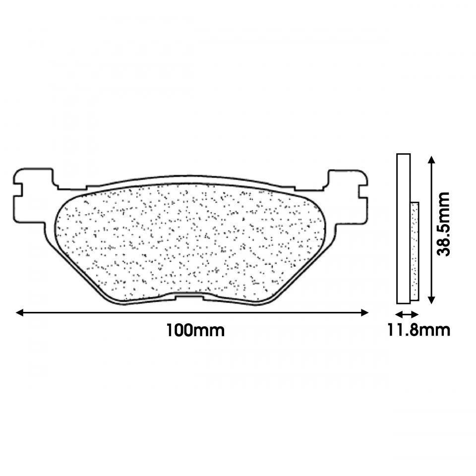Plaquette de frein CL BRAKES pour Scooter Yamaha 530 T-Max 2012 à 2019 Neuf
