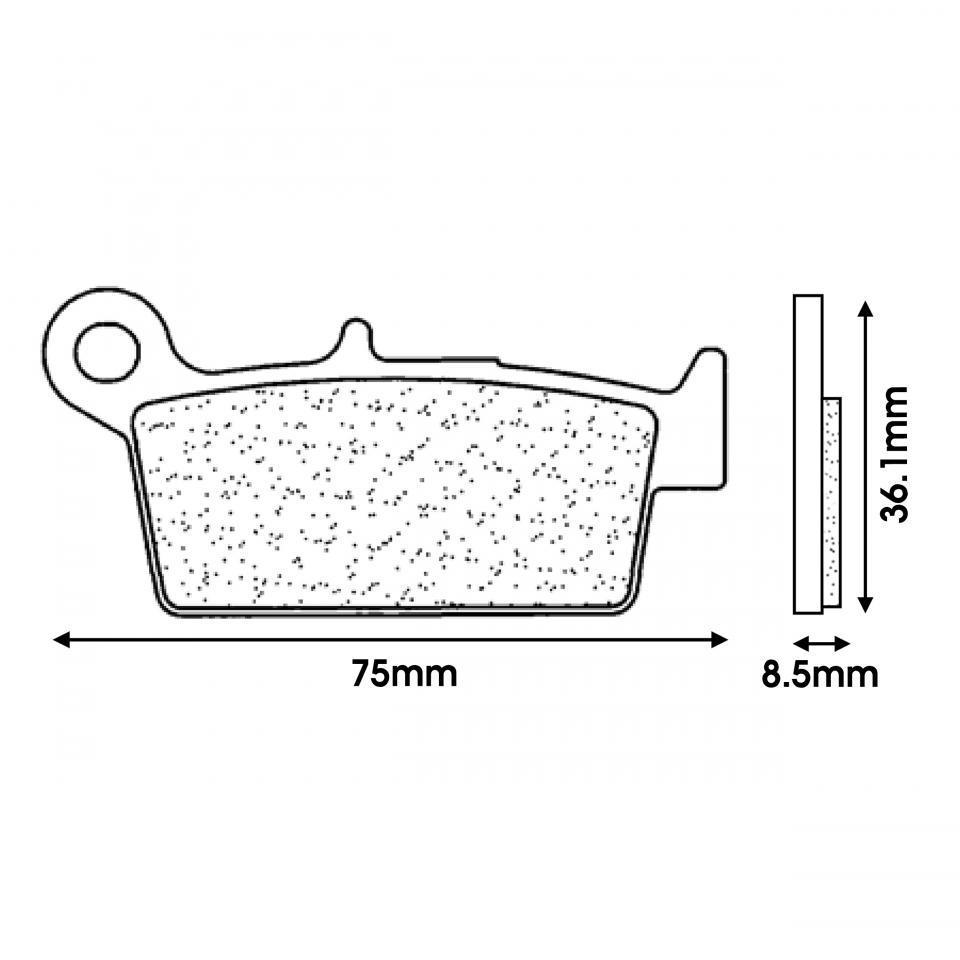 Plaquette de frein CL BRAKES pour Scooter Kymco 50 Super 9 2000 à 2001 Neuf