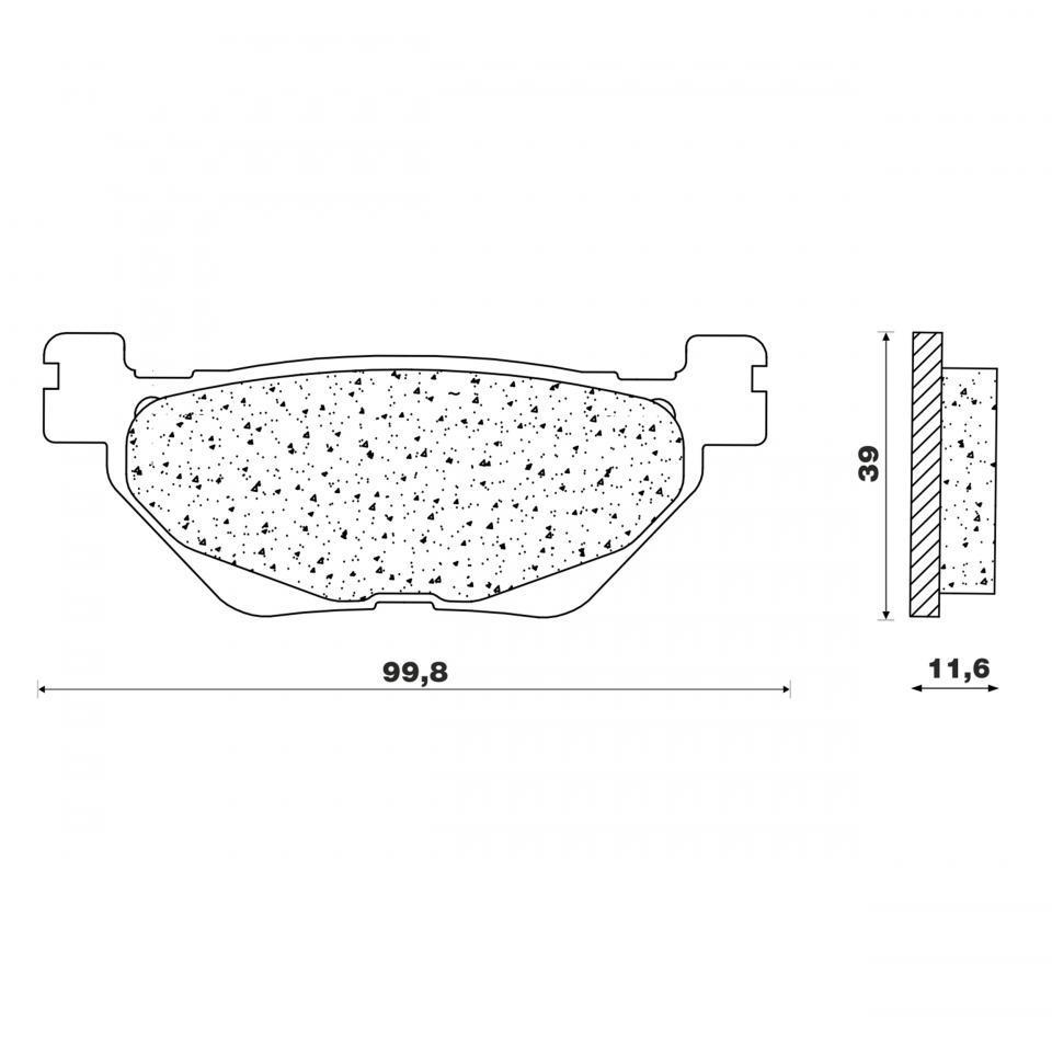Plaquette de frein Newfren pour Scooter Yamaha 530 T-Max 2012 à 2019 Neuf