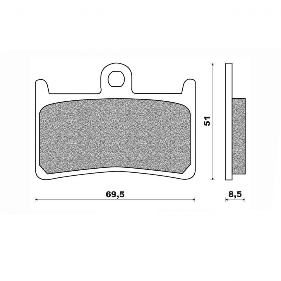 Plaquette de frein Newfren pour Moto Yamaha 800 FZ8-S Fazer 2011 à 2020 Neuf