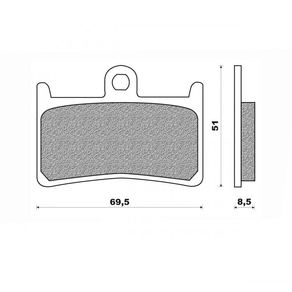 Plaquette de frein Newfren pour Moto Yamaha 800 FZ8-S Fazer 2011 à 2020 Neuf