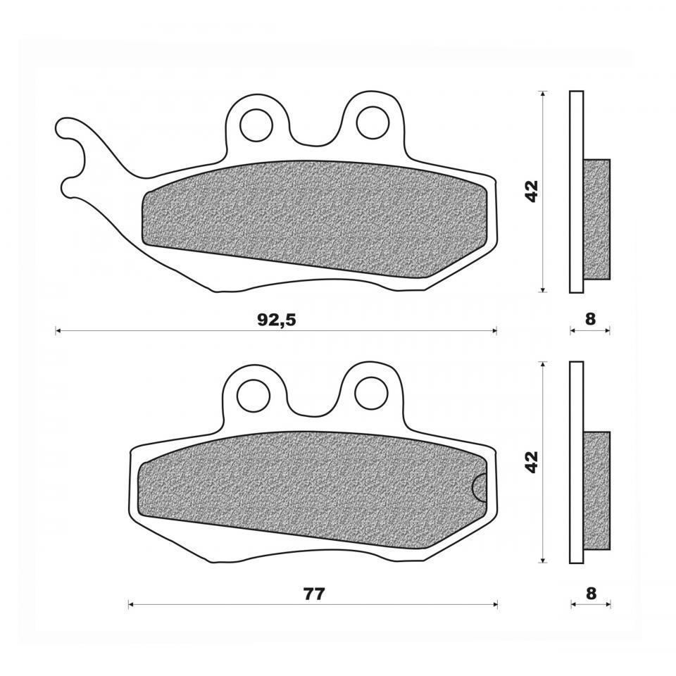 Plaquette de frein Newfren pour Moto Gas gas 50 EC ROOKIE 2005 à 2020 Neuf