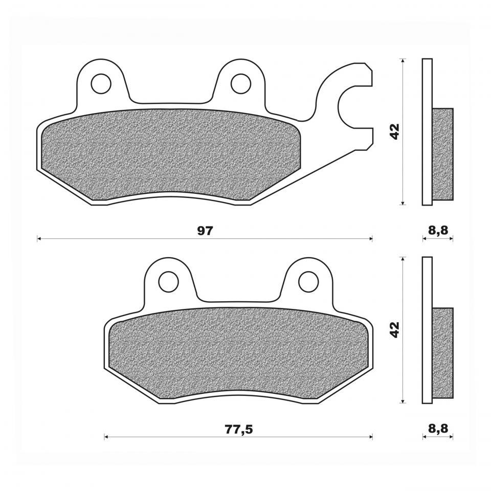 photo piece : Plaquette de frein->Kymco Spacer