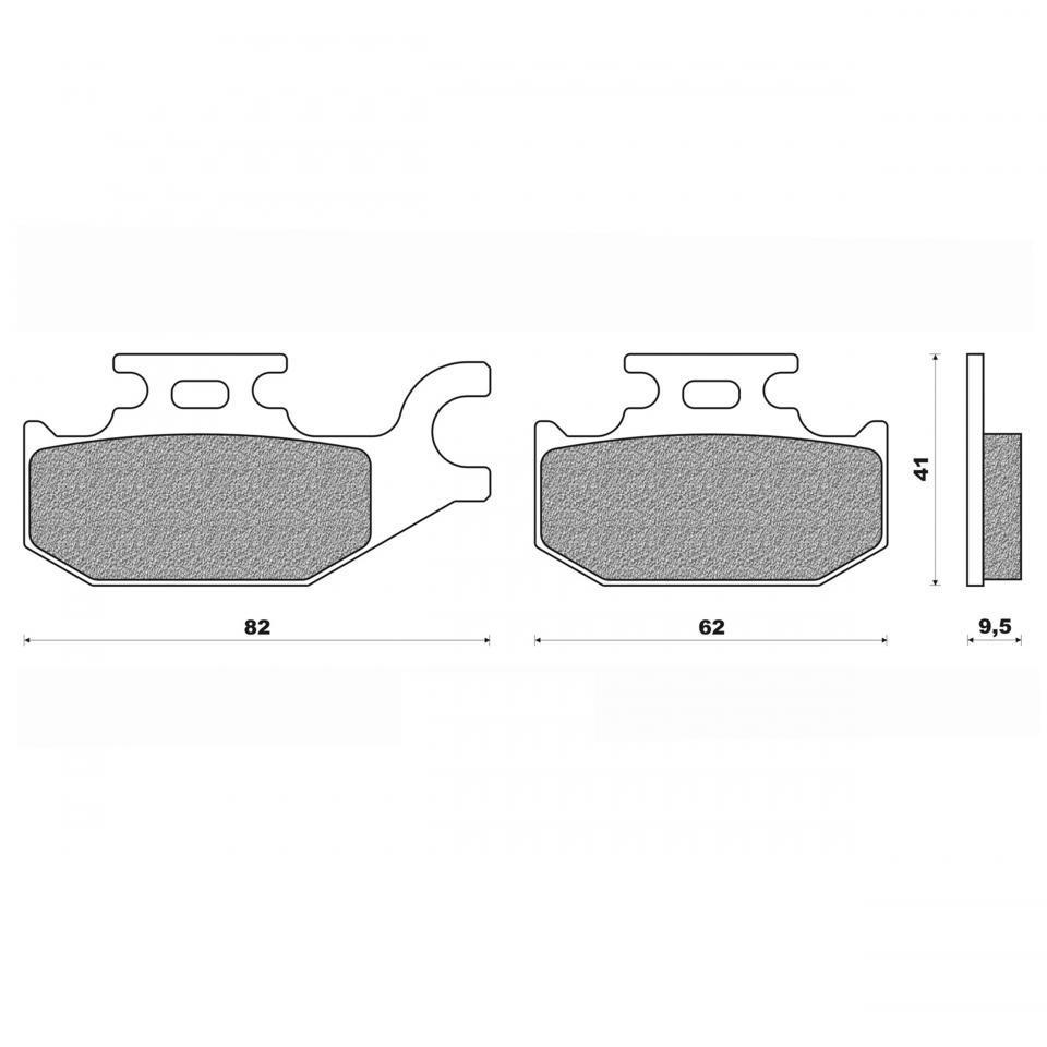 Plaquette de frein Newfren pour Quad Yamaha 450 YFM FX Wolverine 2006 à 2010 Neuf