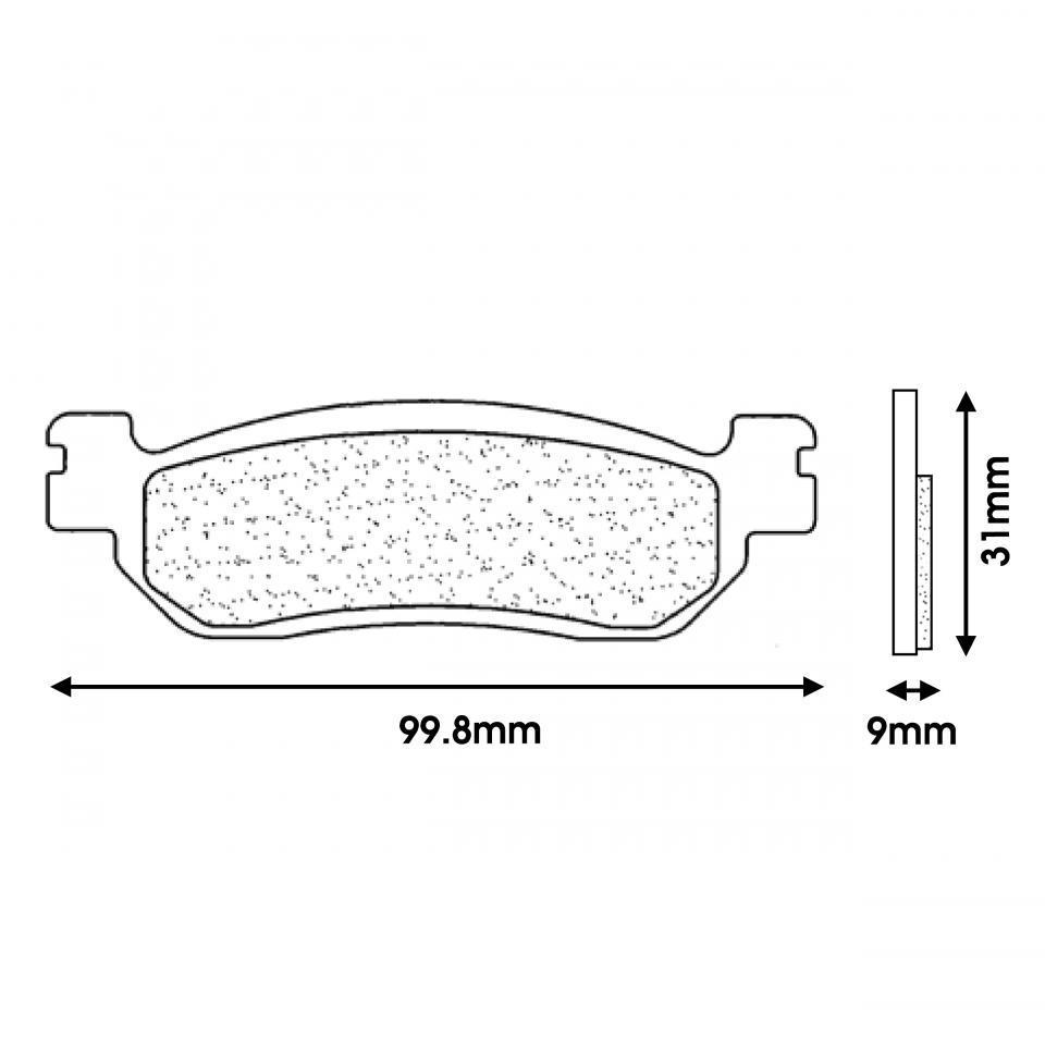 Plaquette de frein CL BRAKES pour Scooter Yamaha 250 Majesty 1999 à 2008 Neuf