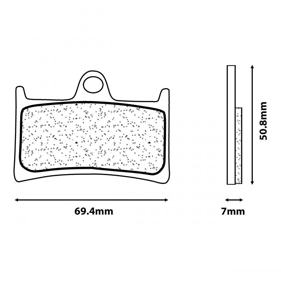 Plaquette de frein CL BRAKES pour Scooter Yamaha 500 Tmax 2008 à 2011 Neuf