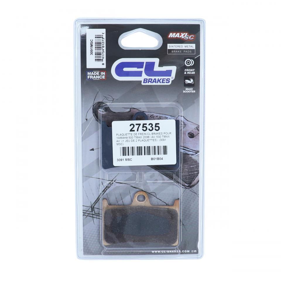 Plaquette de frein CL BRAKES pour Scooter Yamaha 500 Tmax 2008 à 2011 Neuf
