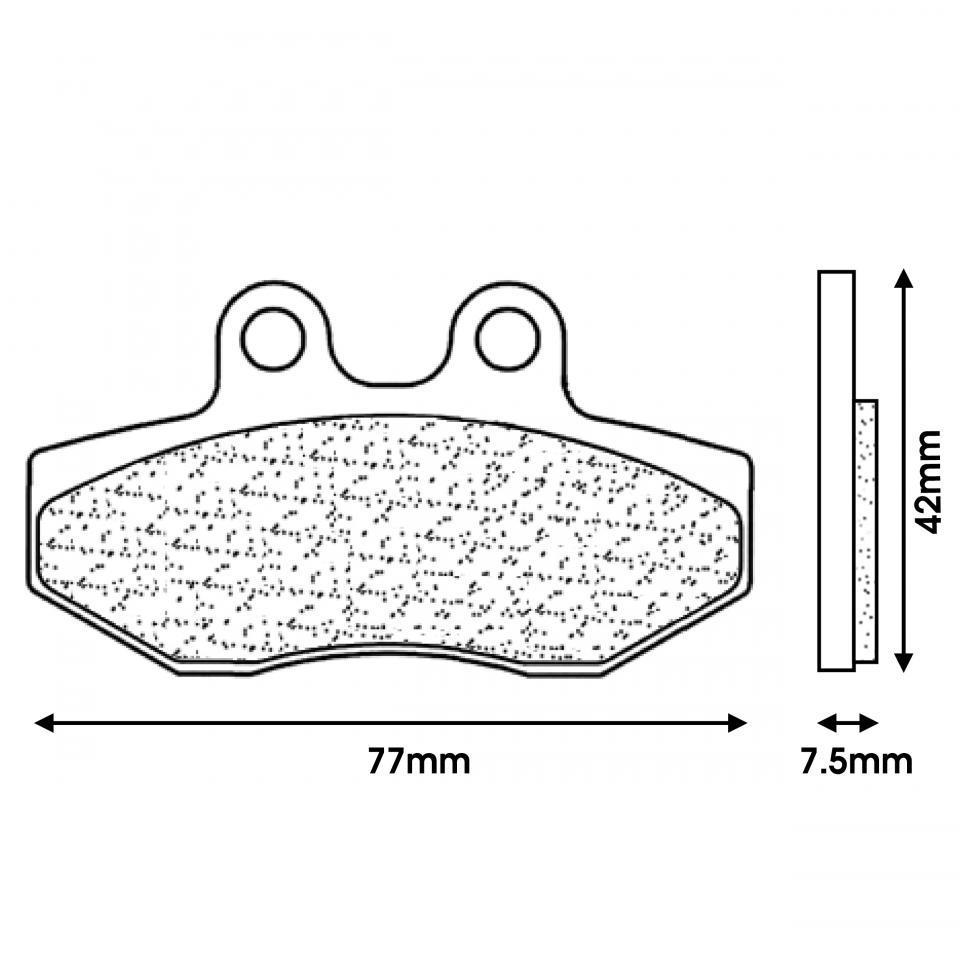 Plaquette de frein CL BRAKES pour Moto Sherco 50 Enduro 2002 à 2020 Neuf