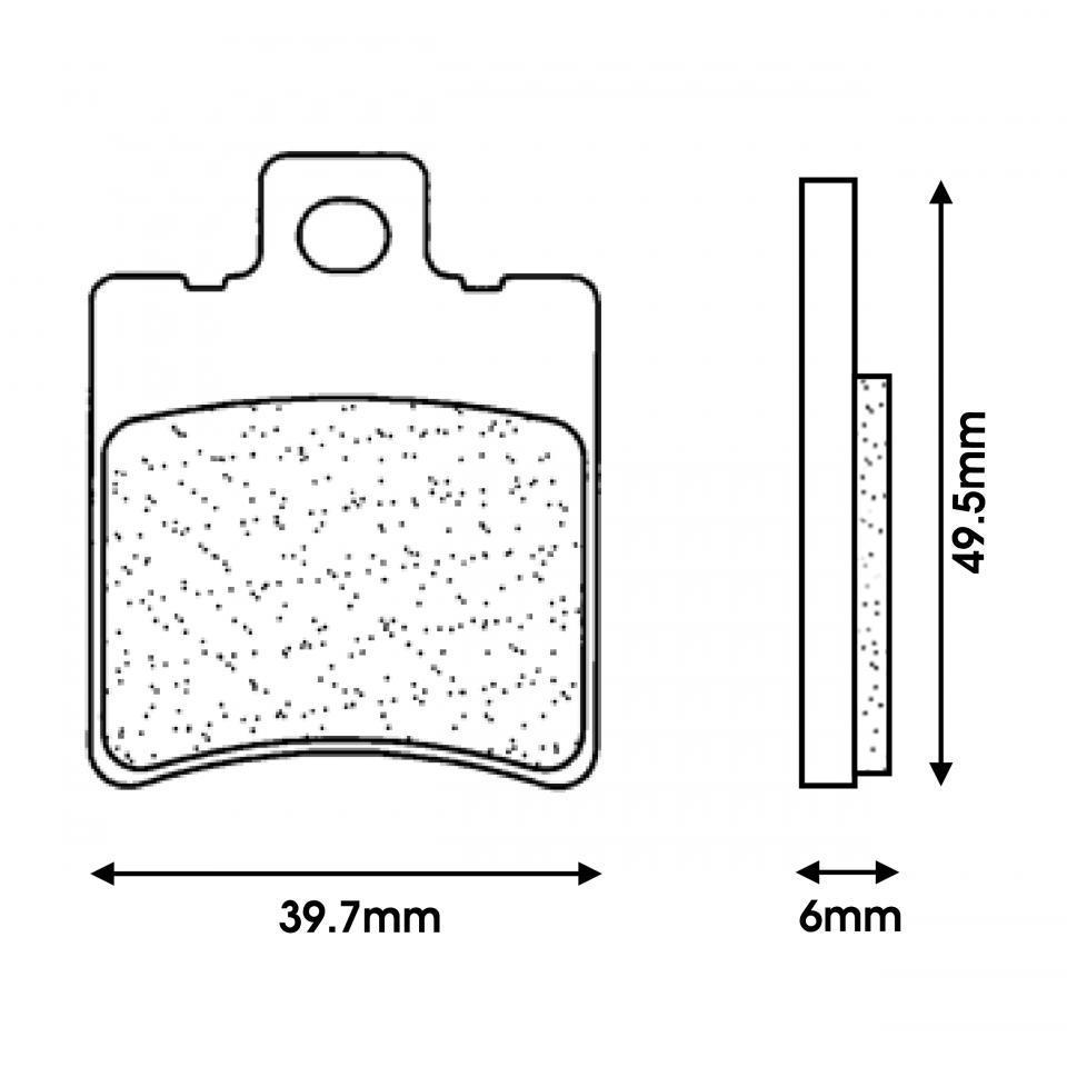 Plaquette de frein CL BRAKES pour Scooter MBK 125 Doodo 2000 à 2005 Neuf