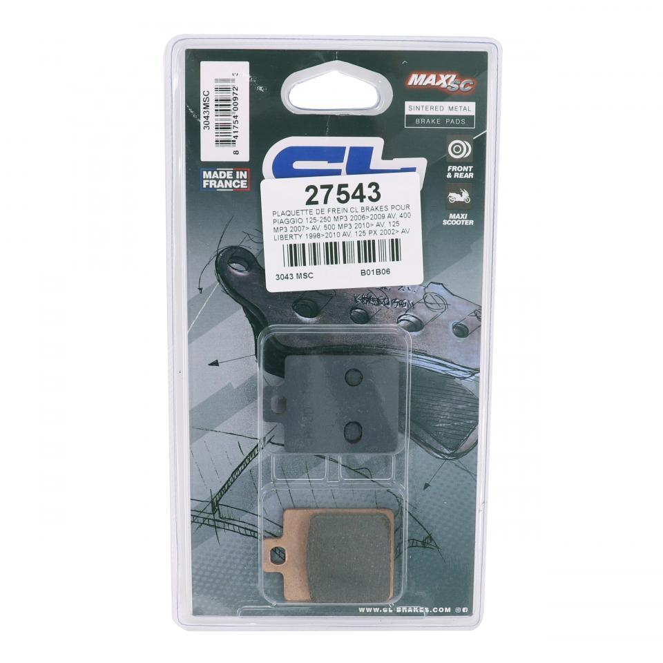 Plaquette de frein CL BRAKES pour Scooter Piaggio 125 Vespa ET4 1996 à 2002 Neuf