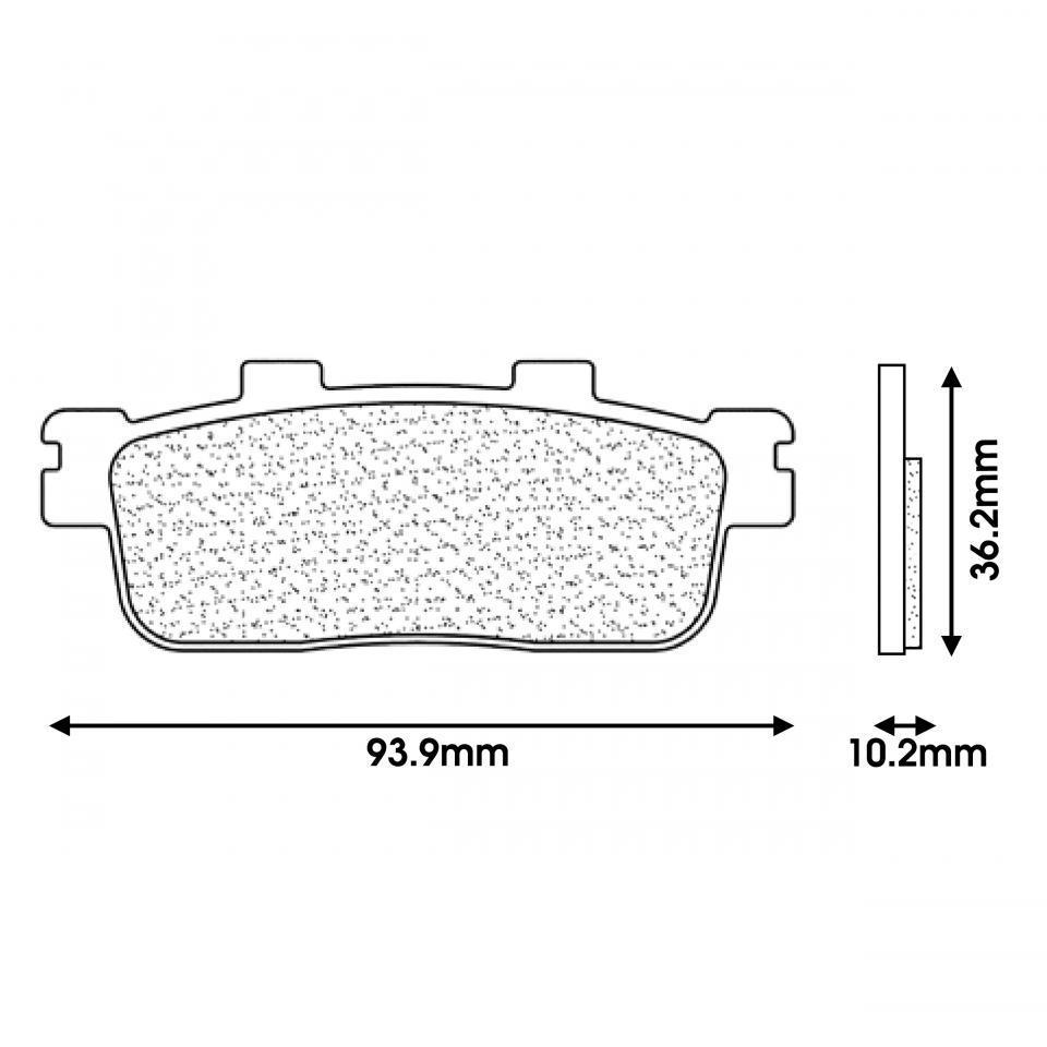 Plaquette de frein CL BRAKES pour Scooter Sym 125 GTS 2006 à 2020 Neuf