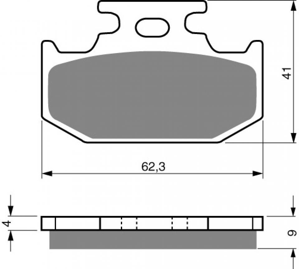 Plaquette de frein Gold Fren pour Moto Suzuki 250 DR 1990 à 1995 ARG / SL/SM/SN/SEP/SER/SES SJ44A Neuf