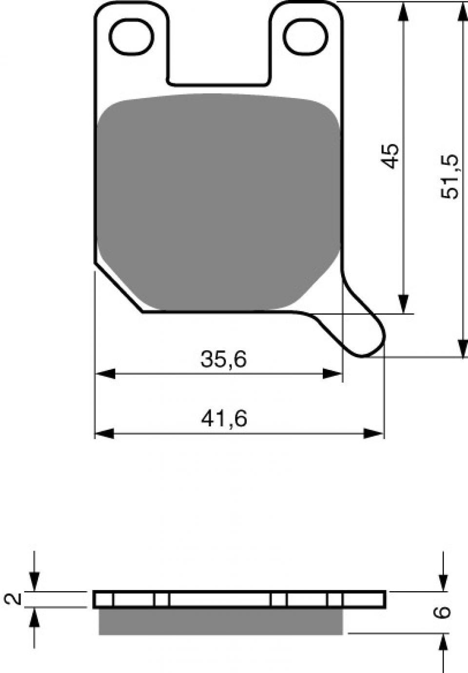 Plaquette de frein Gold Fren pour Moto KTM 80 L 1980 à 1980 AVG/ARG Neuf