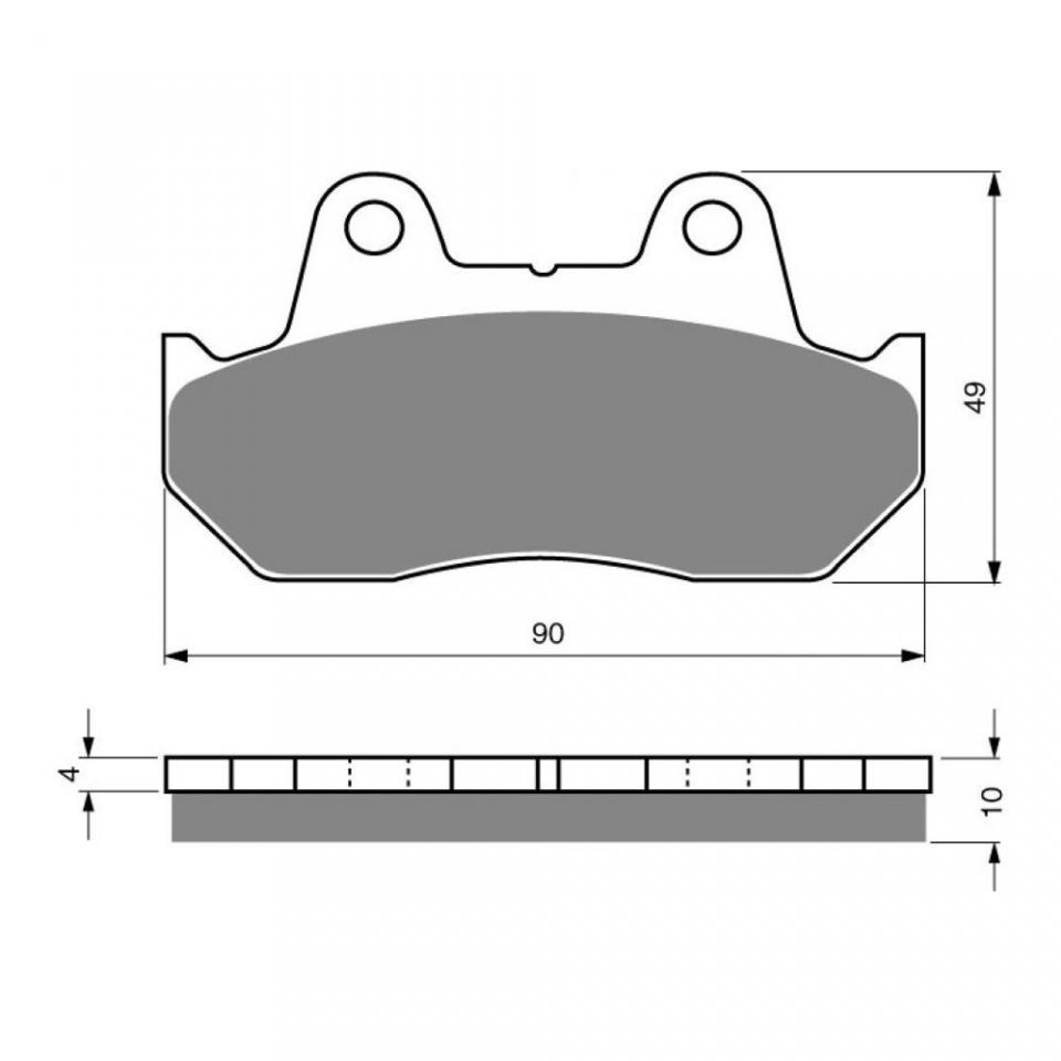 Plaquette de frein Gold Fren pour Moto Honda 750 CB 1983 à 1984 ARD / FC/F2C/FD/F2D Neuf