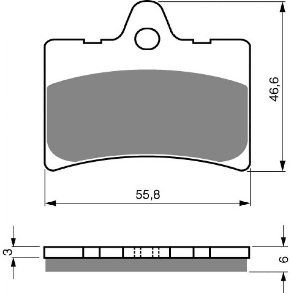 Plaquette de frein Gold Fren pour Moto Cagiva 50 Blues 1993 à 1995 AVG Neuf