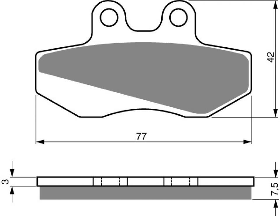 Plaquette de frein Gold Fren pour Moto Derbi 50 Bultaco Astro SM AVG Neuf