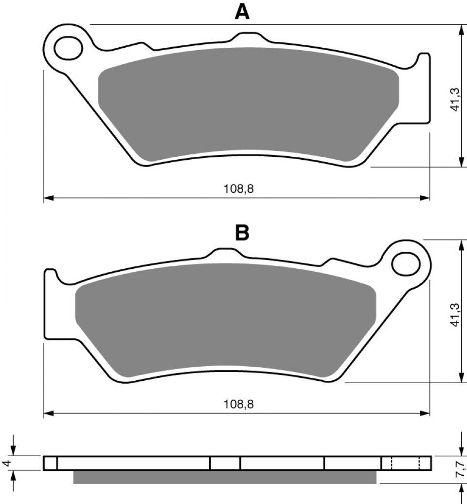 Plaquette de frein Gold Fren pour Moto Aprilia 650 moto 6.5 1995 à 2001 AVG Neuf