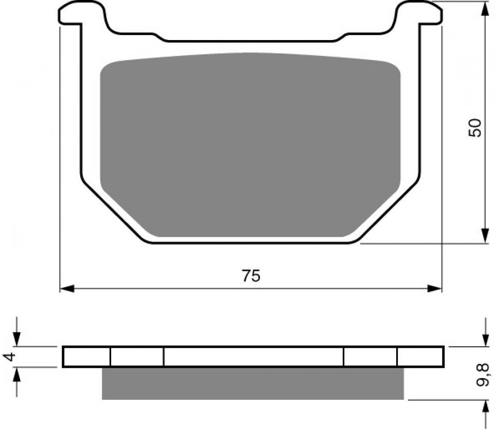 Plaquette de frein pour Suzuki Gsx S Katana