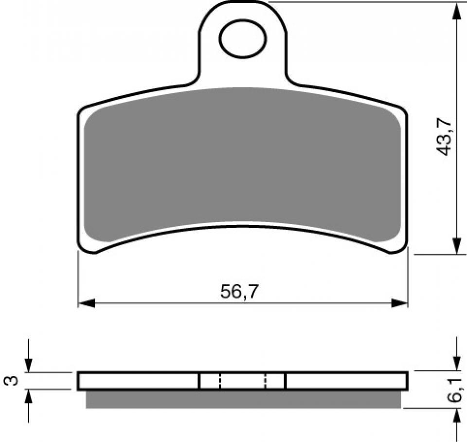 Plaquette de frein Gold Fren pour pour Moto Gas gas 50 Rookie SM 2001 à 2004 ARD Neuf