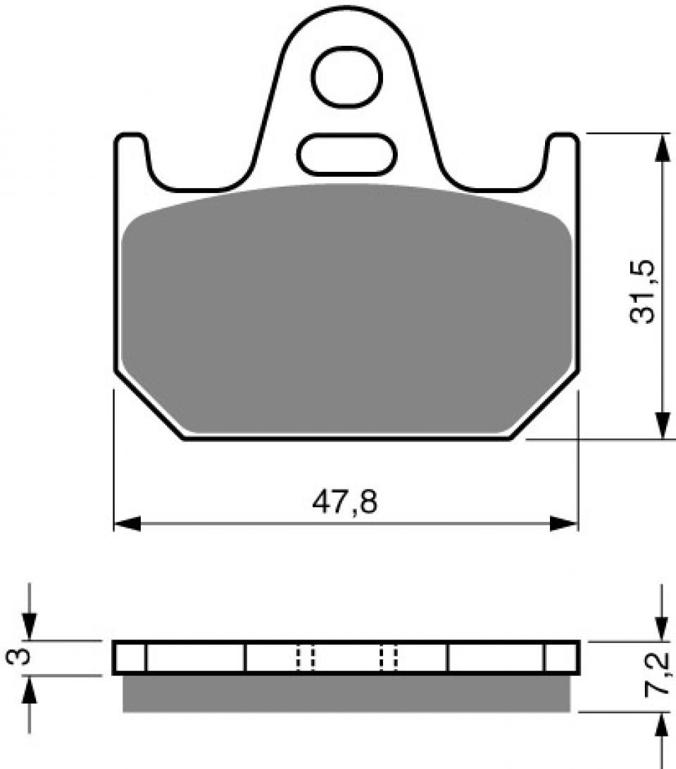 Plaquette de frein Gold Fren pour Moto Yamaha 125 TZ 1994 à 1997 ARG Neuf