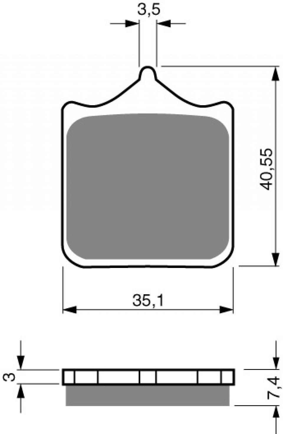 Plaquette de frein Gold Fren pour Moto Generic 600 GRS 2013 à 2014 AVG Neuf