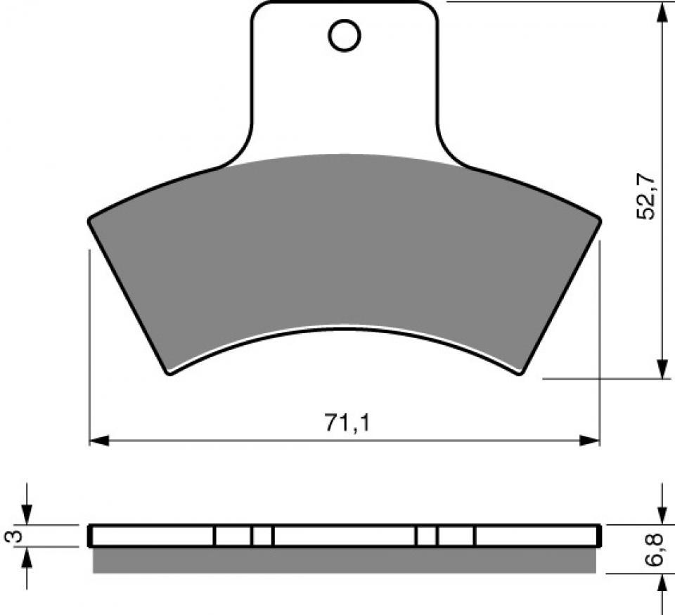 Plaquette de frein Gold Fren pour Quad Polaris 325 Magnum 4x4 2000 à 2002 ARG Neuf