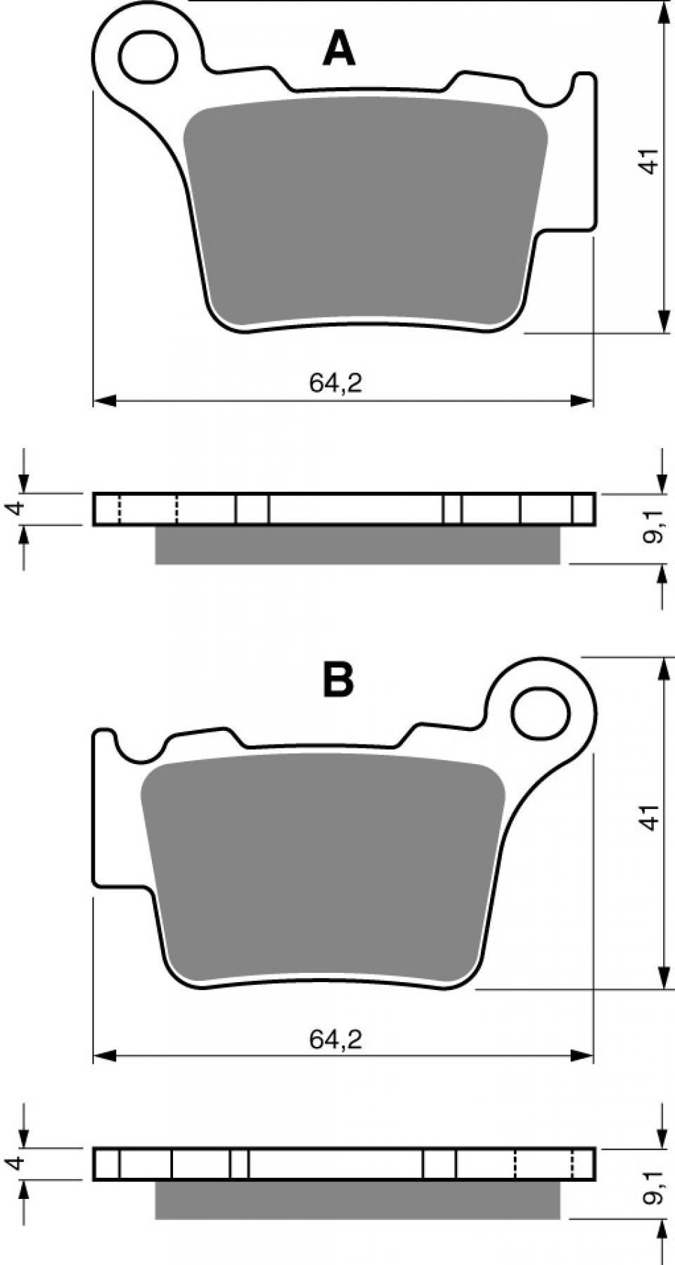 Plaquette de frein Gold Fren pour Moto KTM 125 SX 2009 à 2019 ARD / Fourche inversée Neuf