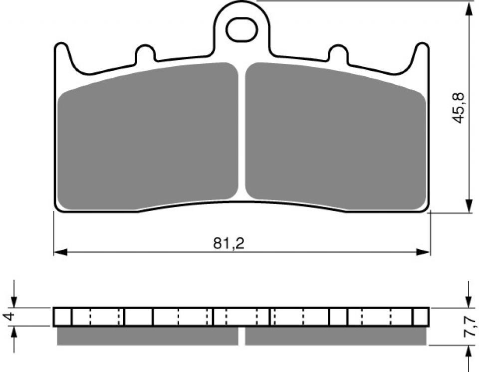 Plaquette de frein Gold Fren pour Moto BMW 850 R R 2004 à 2006 AVG/AVD Neuf