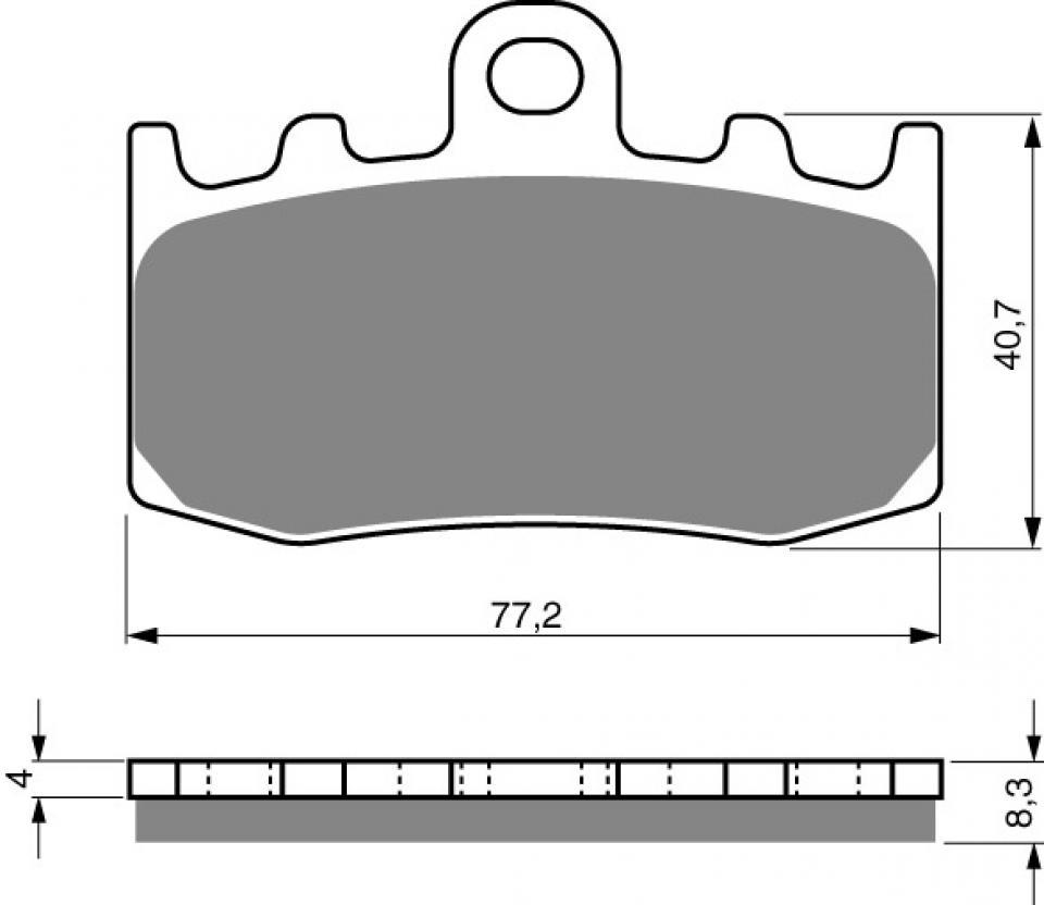 Plaquette de frein Gold Fren pour Moto BMW 1150 R GS 2002 à 2004 AVG/AVD Neuf