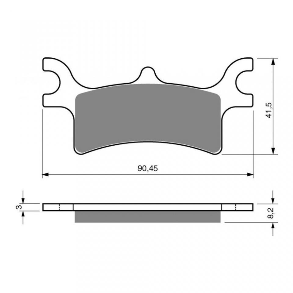 Plaquette de frein Gold Fren pour quad Polaris 500 ATV Pro 4x4 TPS 2002 ARD Neuf