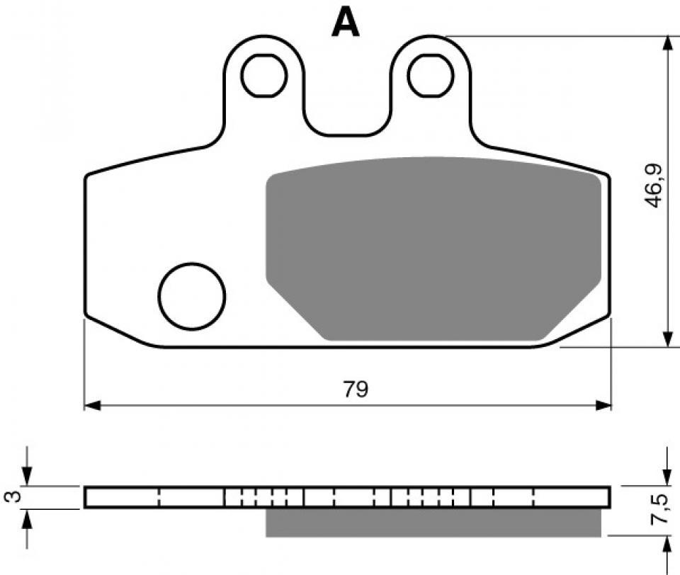 Plaquette de frein pour Aprilia Atlantic