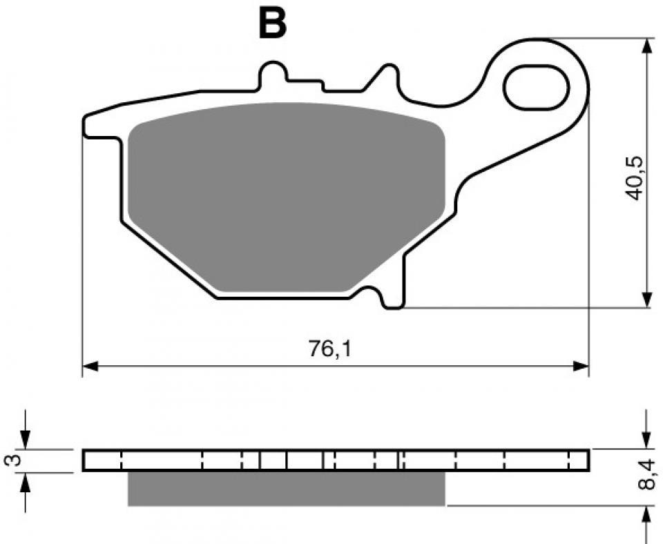 Plaquette de frein Gold Fren pour Moto Suzuki 85 RM grandes roues 2005 à 2019 ARD/Jte AV:19 AR:16/LK5/LK6/LK7/LK8/LK9/LL0/LL2/LL5/LL6/LL7 Neuf