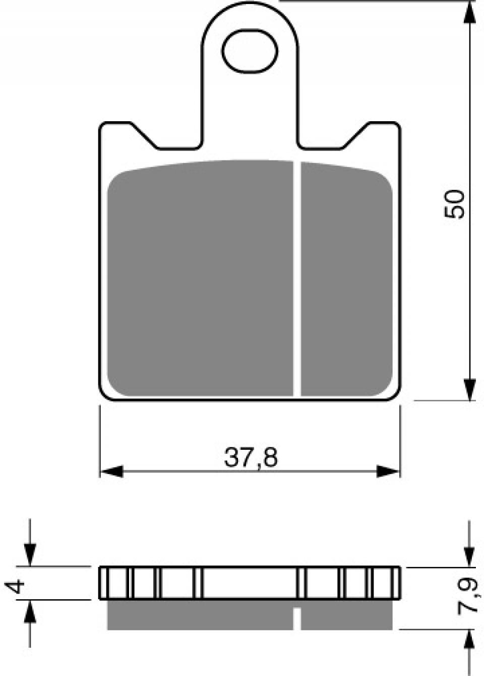 Plaquette de frein Gold Fren pour Moto Kawasaki 750 Z R 2011 à 2012 AVG/AVD / Sans ABS / ZR NBF/NCF Neuf