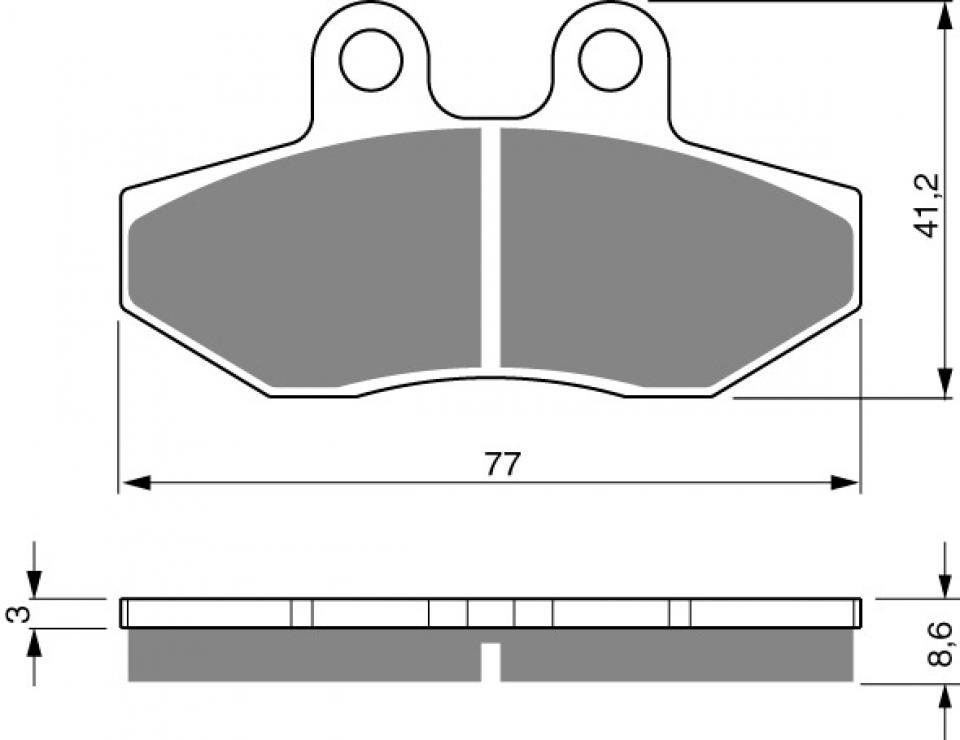 Plaquette de frein Gold Fren pour Scooter Piaggio 150 Medley S ABS 2016 à 2018 ARD Neuf