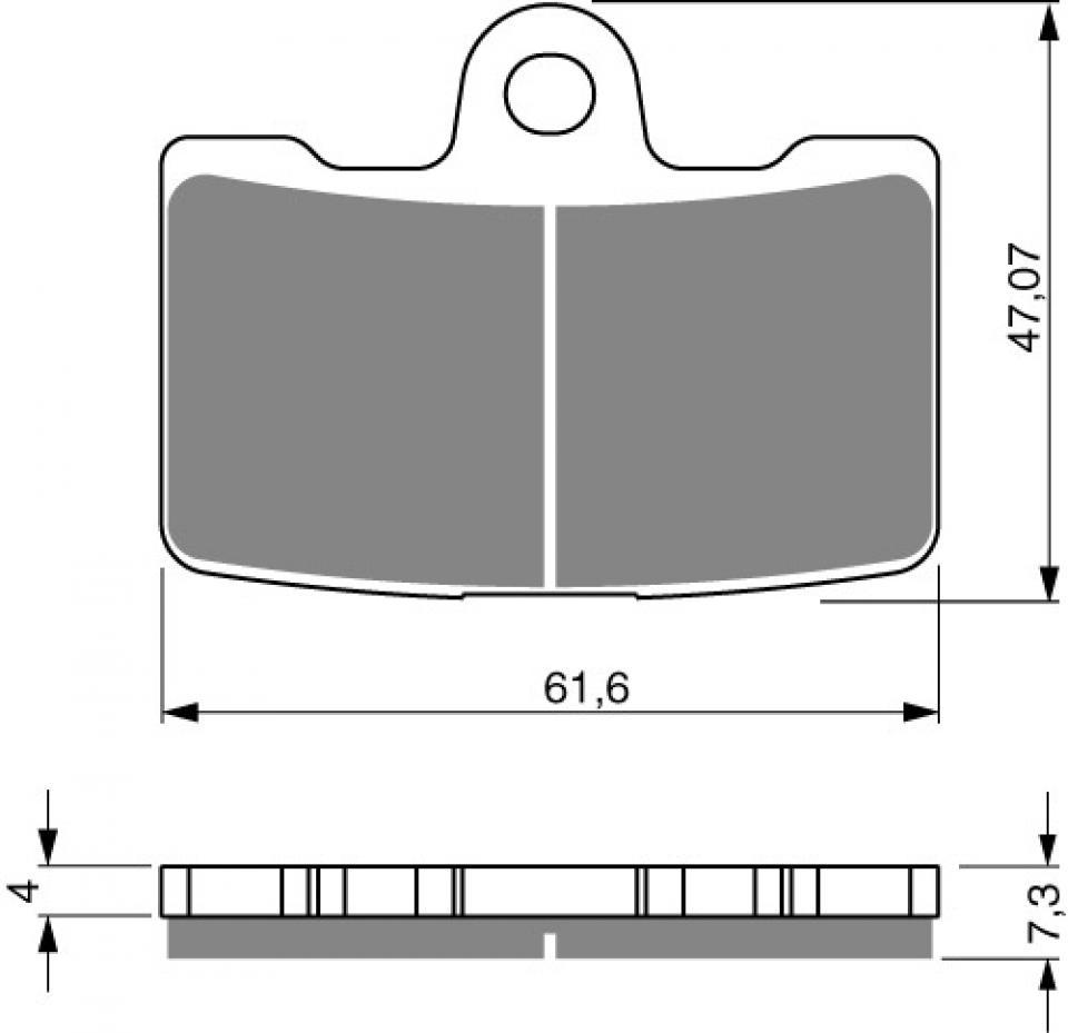 Plaquette de frein Gold Fren pour Buell 1200 Xb-12R Firebolt 2009 à 2010 AVG Neuf