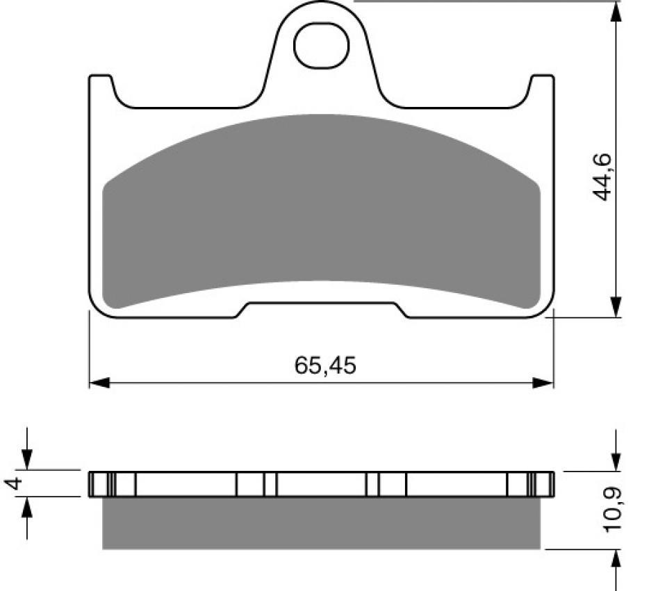 Plaquette de frein Gold Fren pour Quad Yamaha 660 YFM Grizzly 2002 à 2008 ARD / FWAP/FWAR/FWAS/FWAT/FWAW/FGW/FGX Neuf