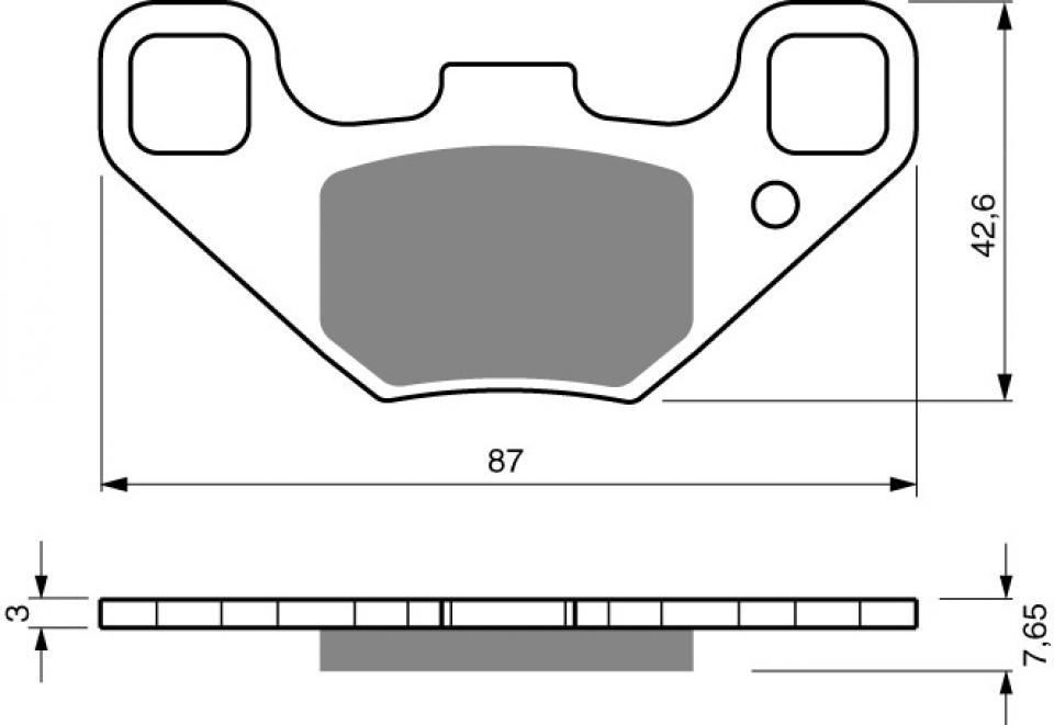 Plaquette de frein Gold Fren pour buggy Polaris 170 Ranger RZR 2009 à 2014 AVG/AVD Neuf