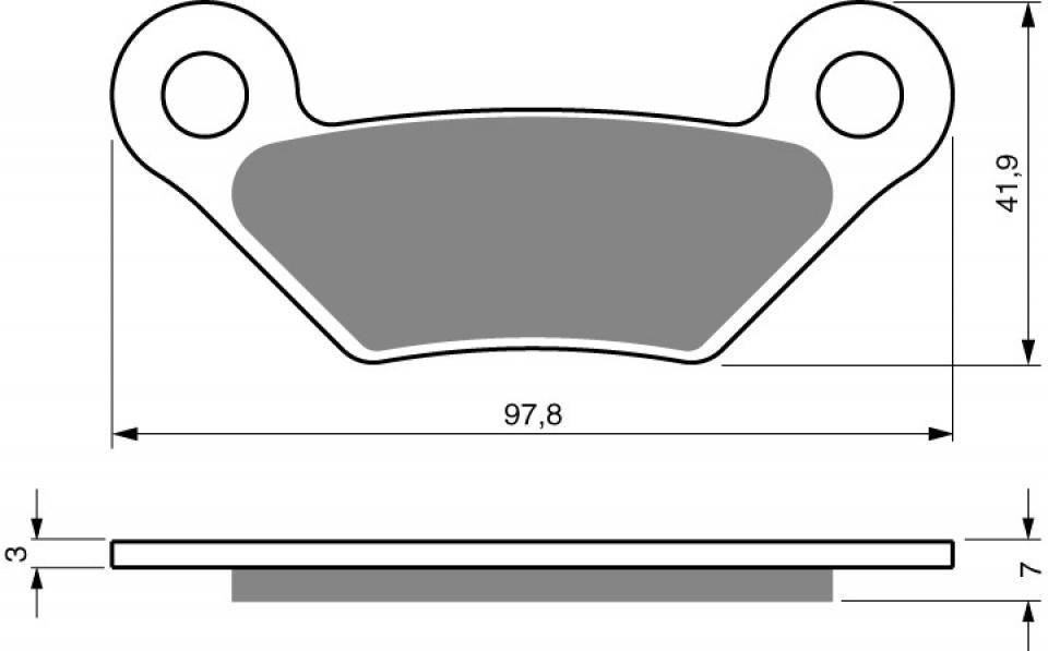 Plaquette de frein Gold Fren pour Quad John Deere XUV D Gator Diesel 2011 ARD Neuf