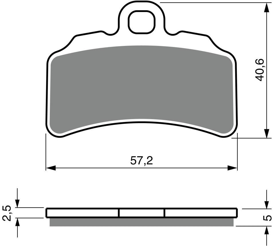 Plaquette de frein Gold Fren pour pour Moto Gas gas 125 TXT GP 2019 à 2020 AV Neuf