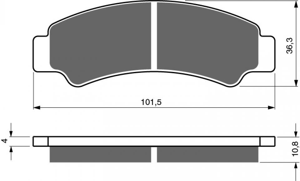 Plaquette de frein Gold Fren pour pour Quad CF moto 500 C FORCE S Short Wheel Base EPS 2019 AVG/AVD Neuf