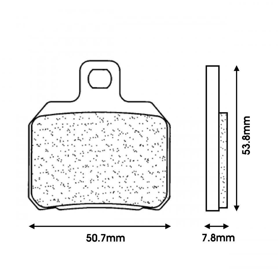 Plaquette de frein CL BRAKES pour Moto Derbi 50 GPR 2004 à 2020 Neuf