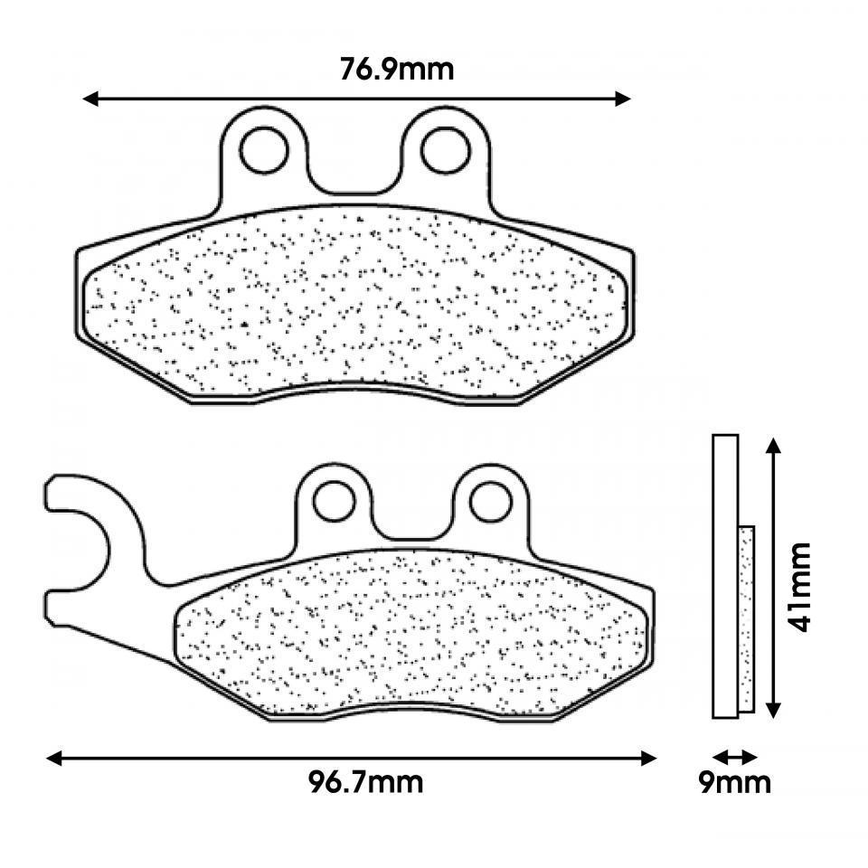 Plaquette de frein CL BRAKES pour Moto Rieju 50 RR 1999 à 2020 Neuf