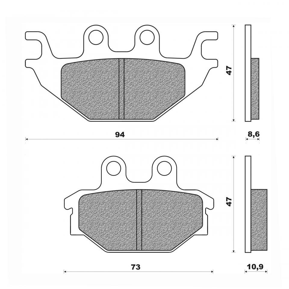 Plaquette de frein Newfren pour Quad Kymco 300 MAXXER SUPERMOTO Après 2015 Neuf