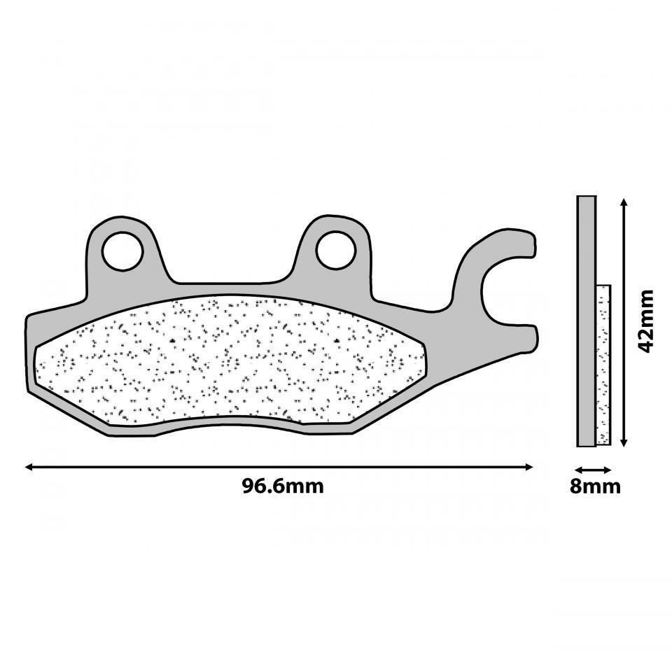 Plaquette de frein CL BRAKES pour Moto Daelim 125 Roadwin 2004 à 2020 Neuf
