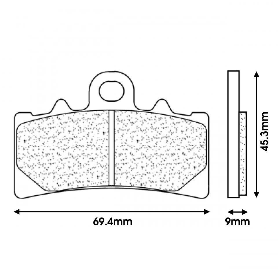 Plaquette de frein CL BRAKES pour Moto Triumph 400 Speed Après 2024 Neuf