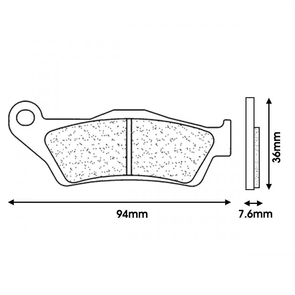 Plaquette de frein CL BRAKES pour Moto Husqvarna 300 TC Après 2014 Neuf