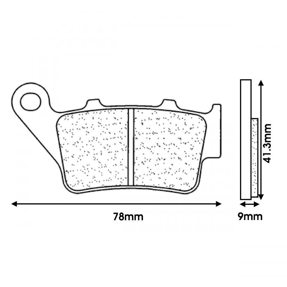Plaquette de frein CL BRAKES pour Moto Husaberg 400 FS 2001 à 2003 Neuf
