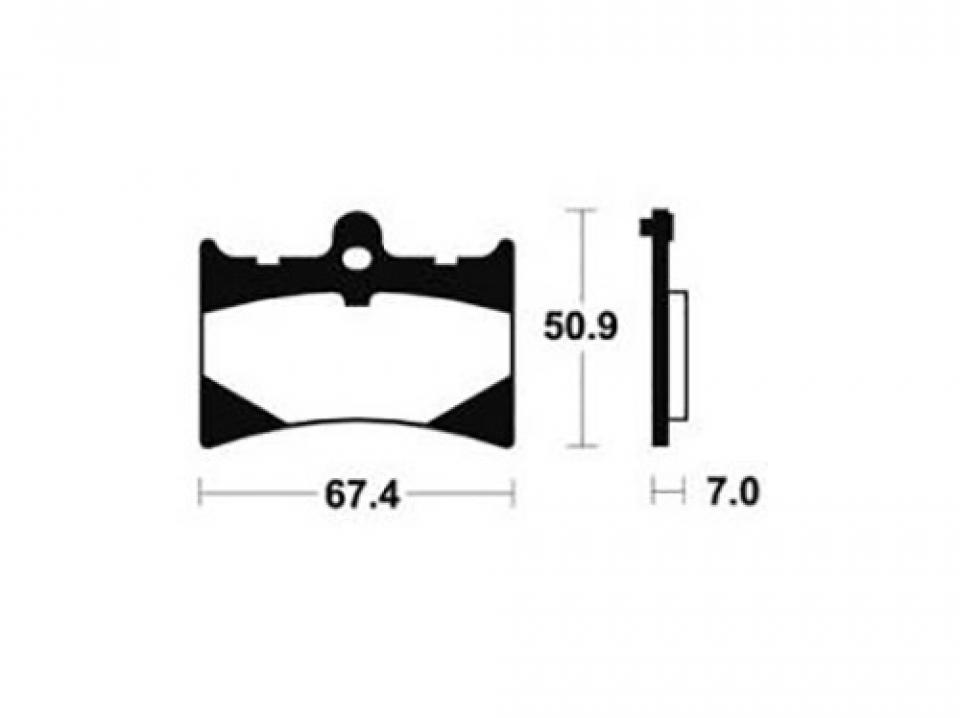 Plaquette de frein Bendix pour moto Aprilia 125 Tuono 2003-2004 MA101 Neuf