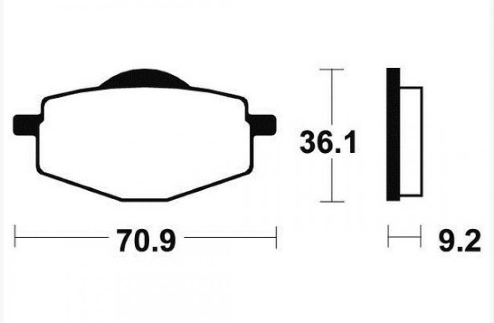 Plaquette de frein Tecnium pour moto Yamaha 125 DTRE 1988-2003 MO75 / avant / arrière Neuf